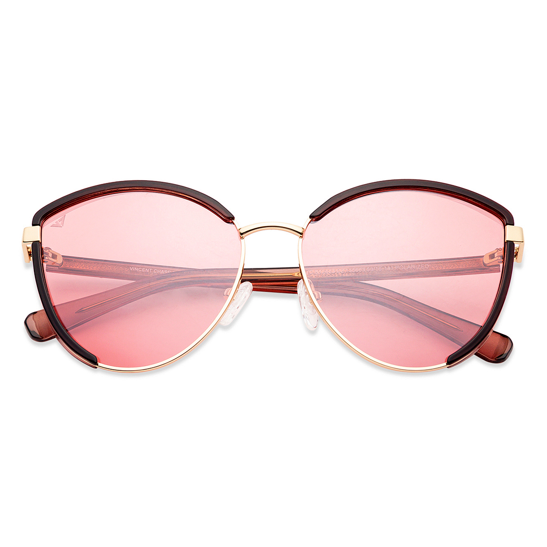 Vincent Chase Online Gold Full Rim Cat Eye left side