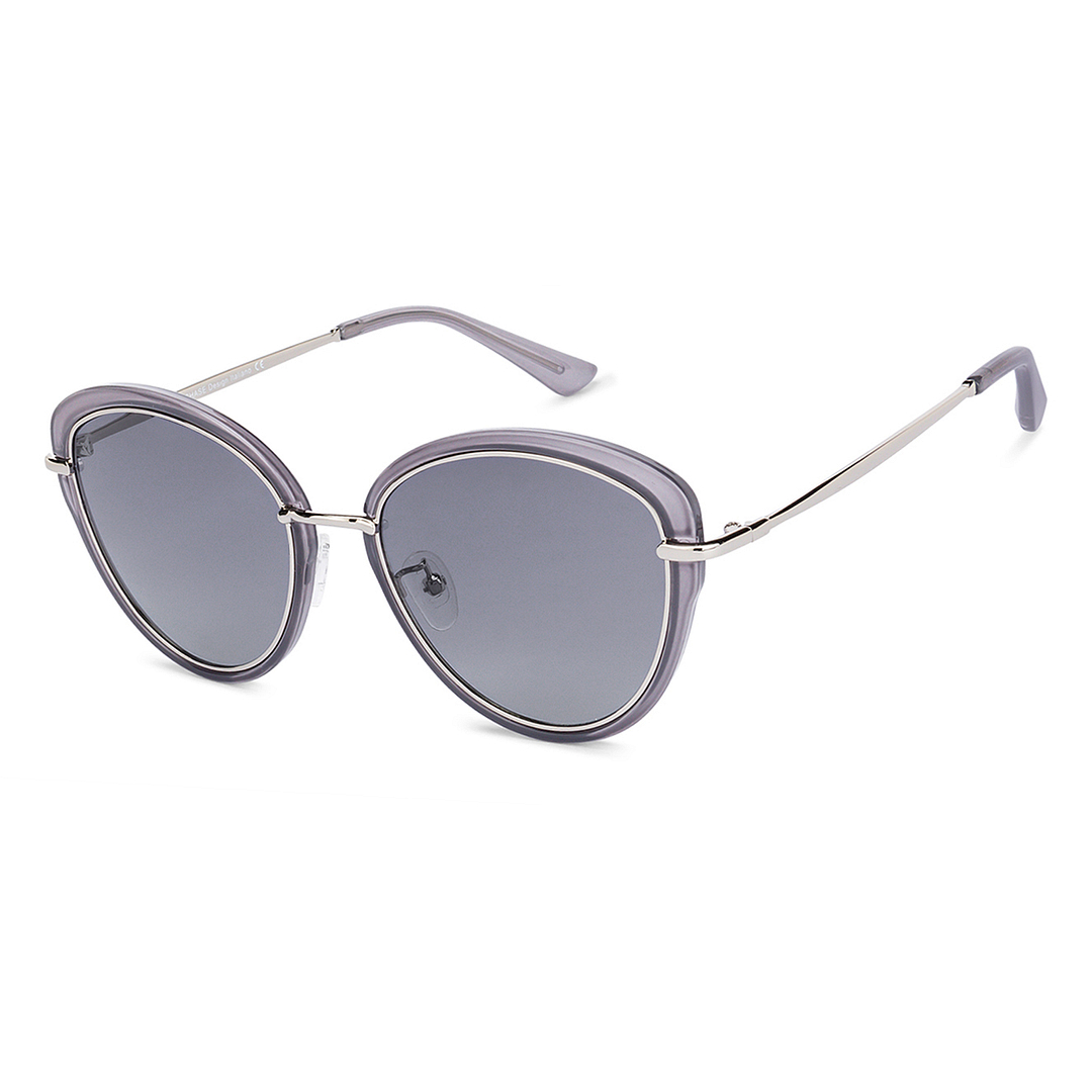 Vincent Chase Online Silver Full Rim Cat Eye left side