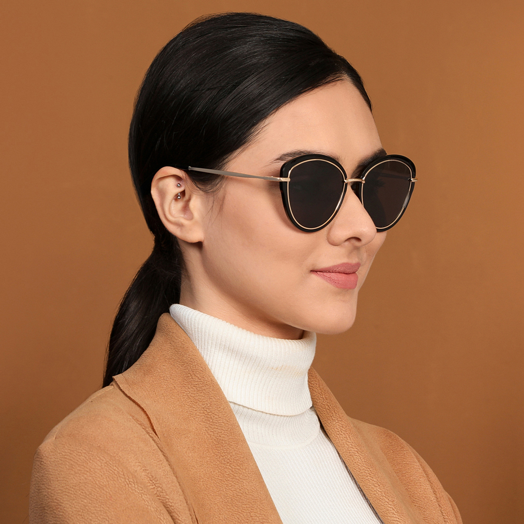 Vincent Chase Online Gold Full Rim Cat Eye right side