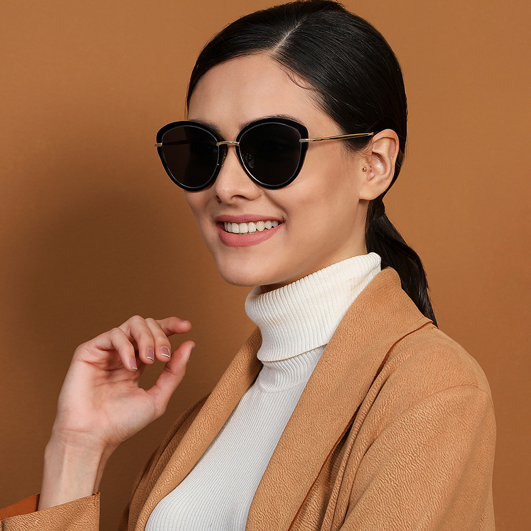 Vincent Chase Online Gold Full Rim Cat Eye right side