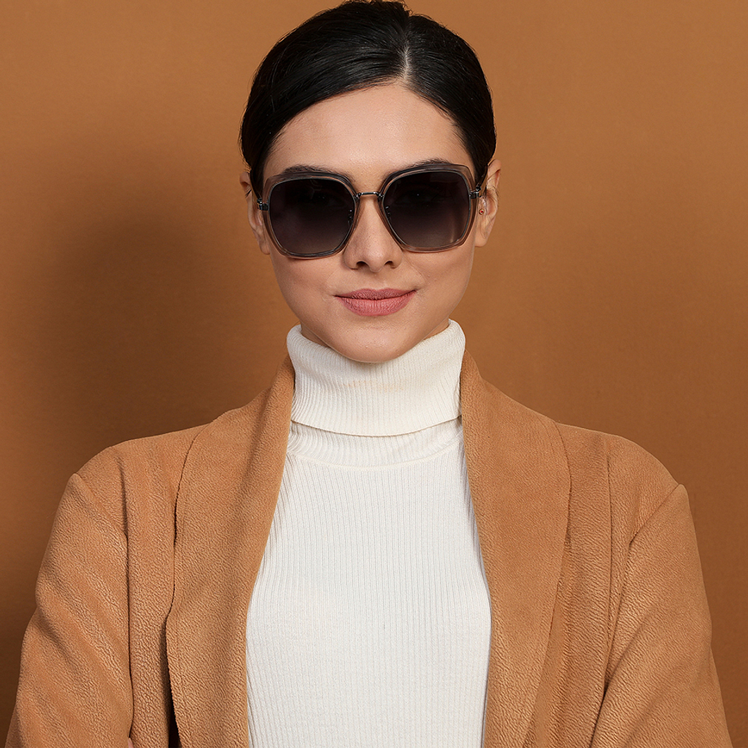 Vincent Chase Online Gunmetal Full Rim Cat Eye right side