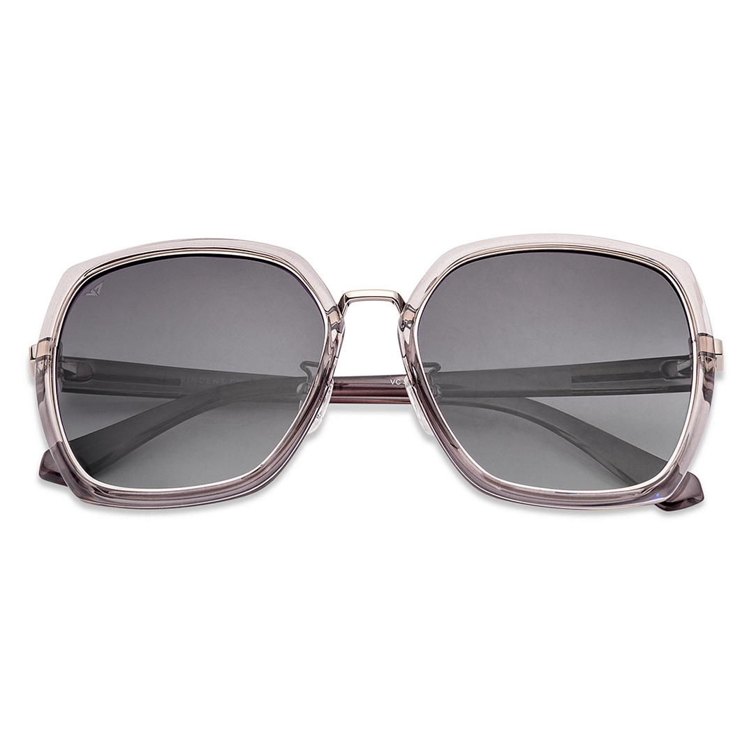 Vincent Chase Online Gunmetal Full Rim Cat Eye left side