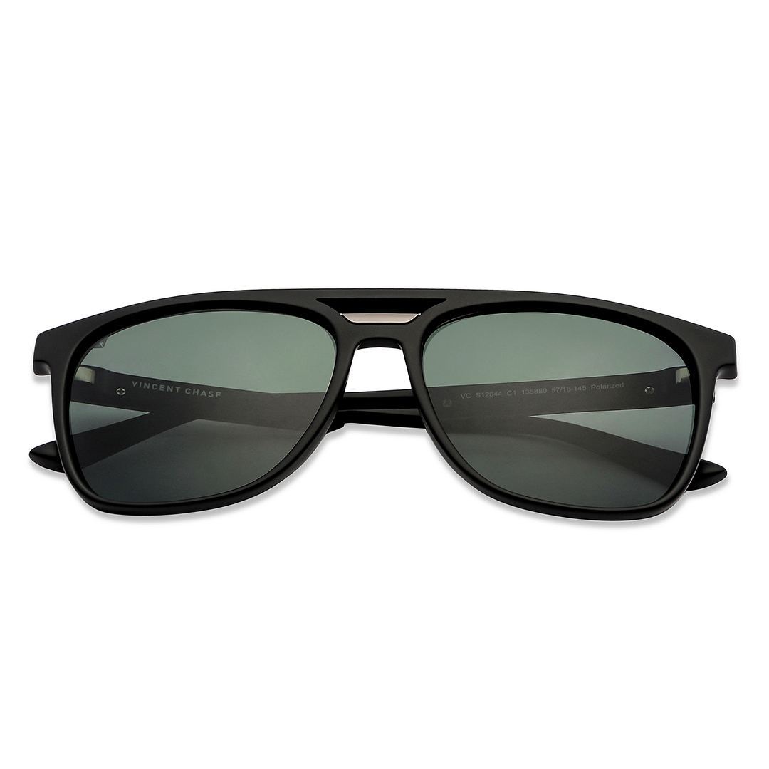 Vincent Chase Polarized Black Full Rim Square right side