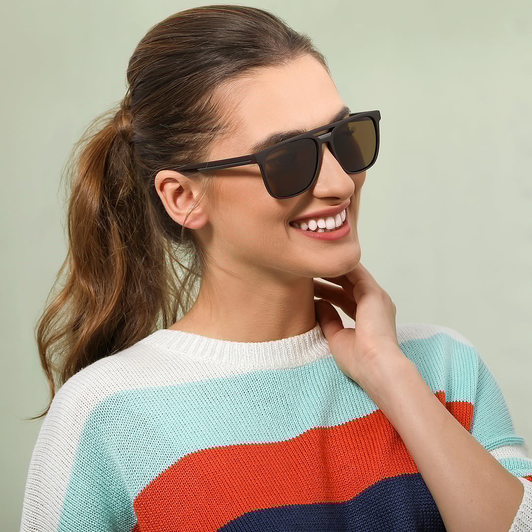 Vincent Chase Polarized Brown Full Rim Square right side