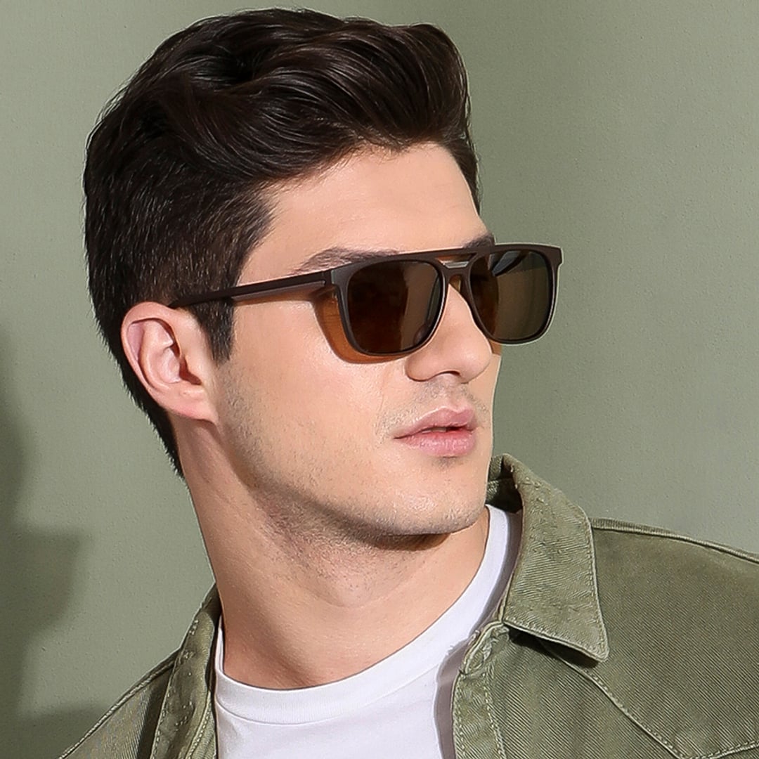 Vincent Chase Polarized Brown Full Rim Square right side