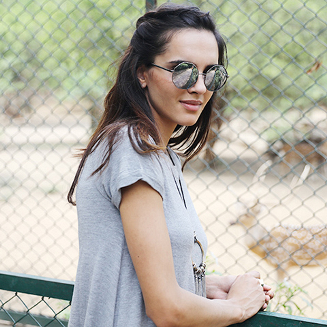 Vincent Chase Online Gunmetal Full Rim Geometric right side