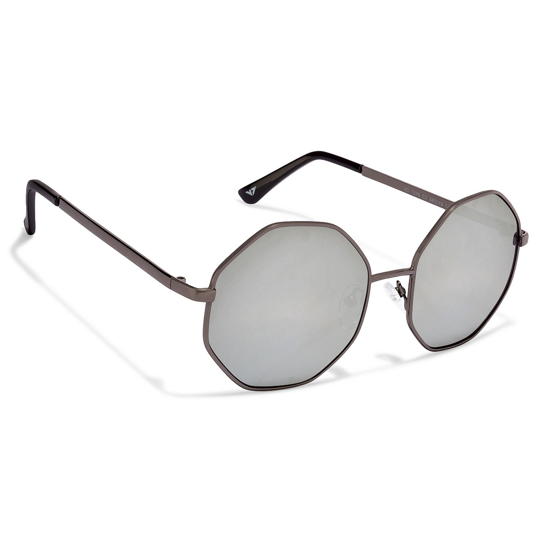 Vincent Chase Online Gunmetal Full Rim Geometric right side