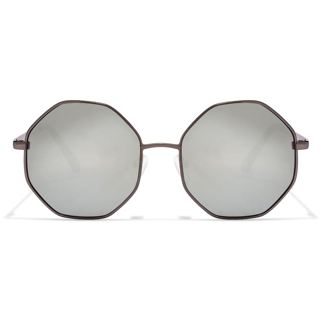 Vincent Chase Online Gunmetal Full Rim Geometric left side