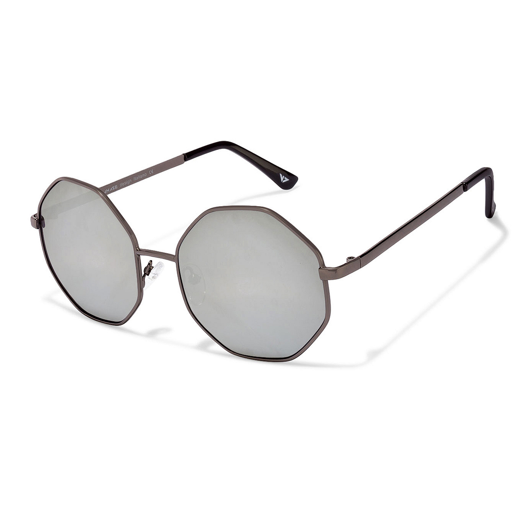 Vincent Chase Online Gunmetal Full Rim Geometric left side