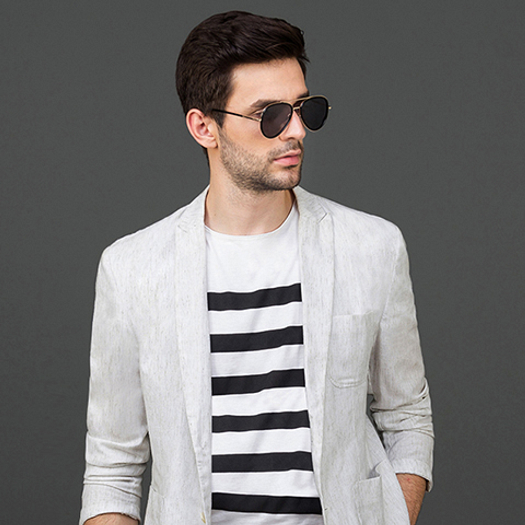 Vincent Chase Online Gold Full Rim Aviator right side