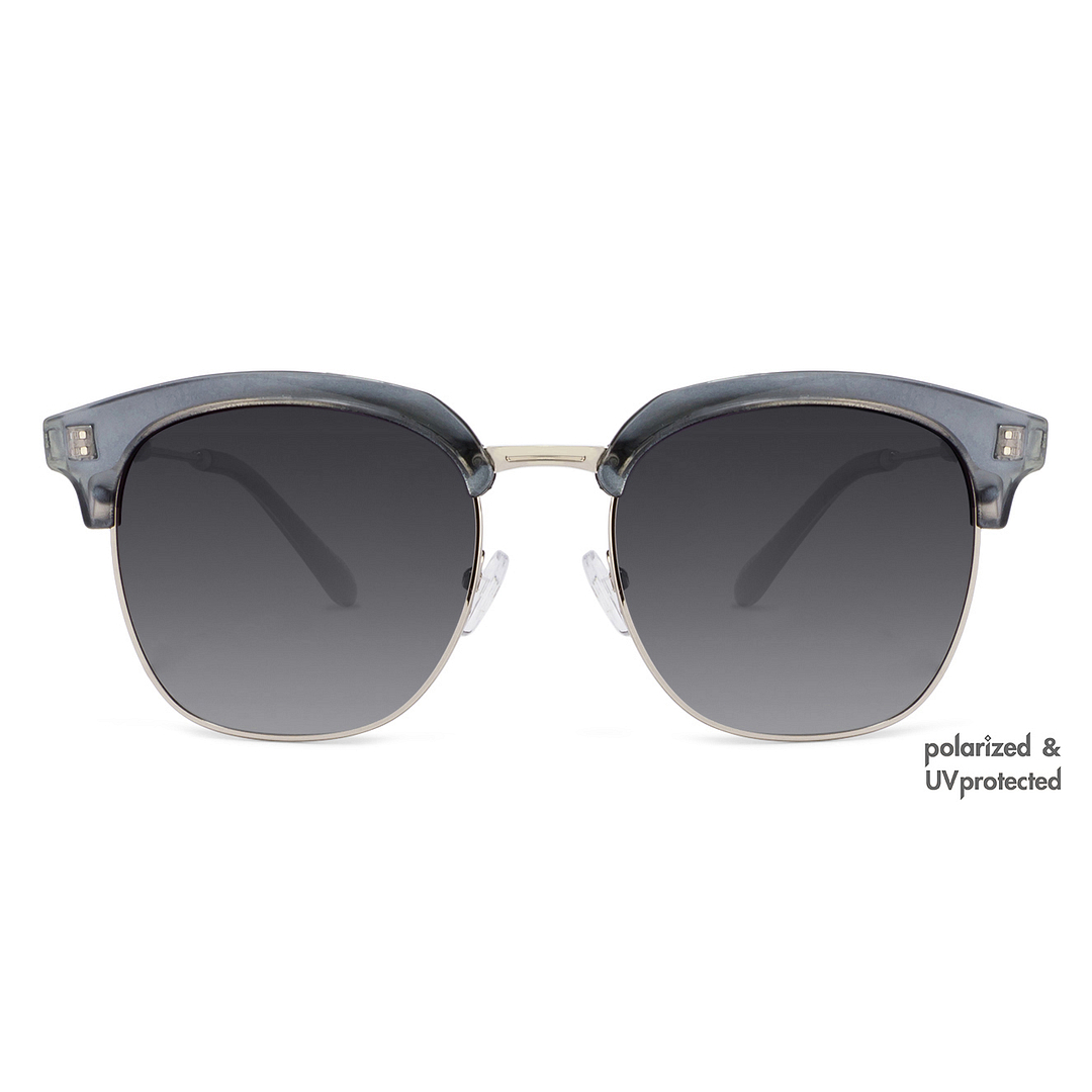 Vincent Chase Online Silver Full Rim Clubmaster left side