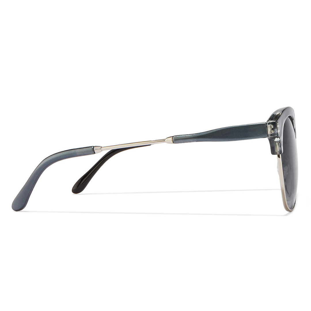 Vincent Chase Online Silver Full Rim Clubmaster left side