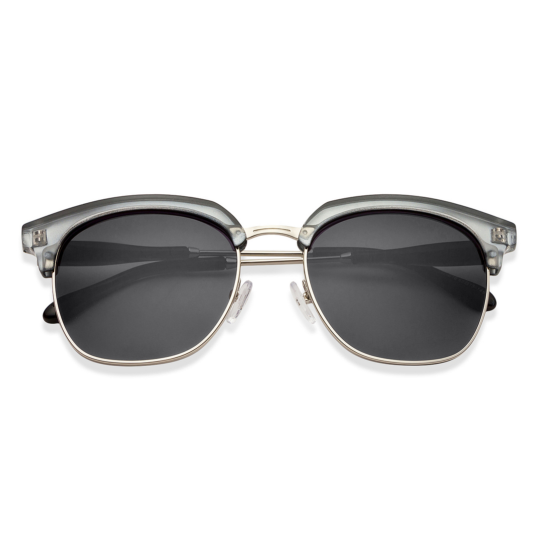 Vincent Chase Online Silver Full Rim Clubmaster left side