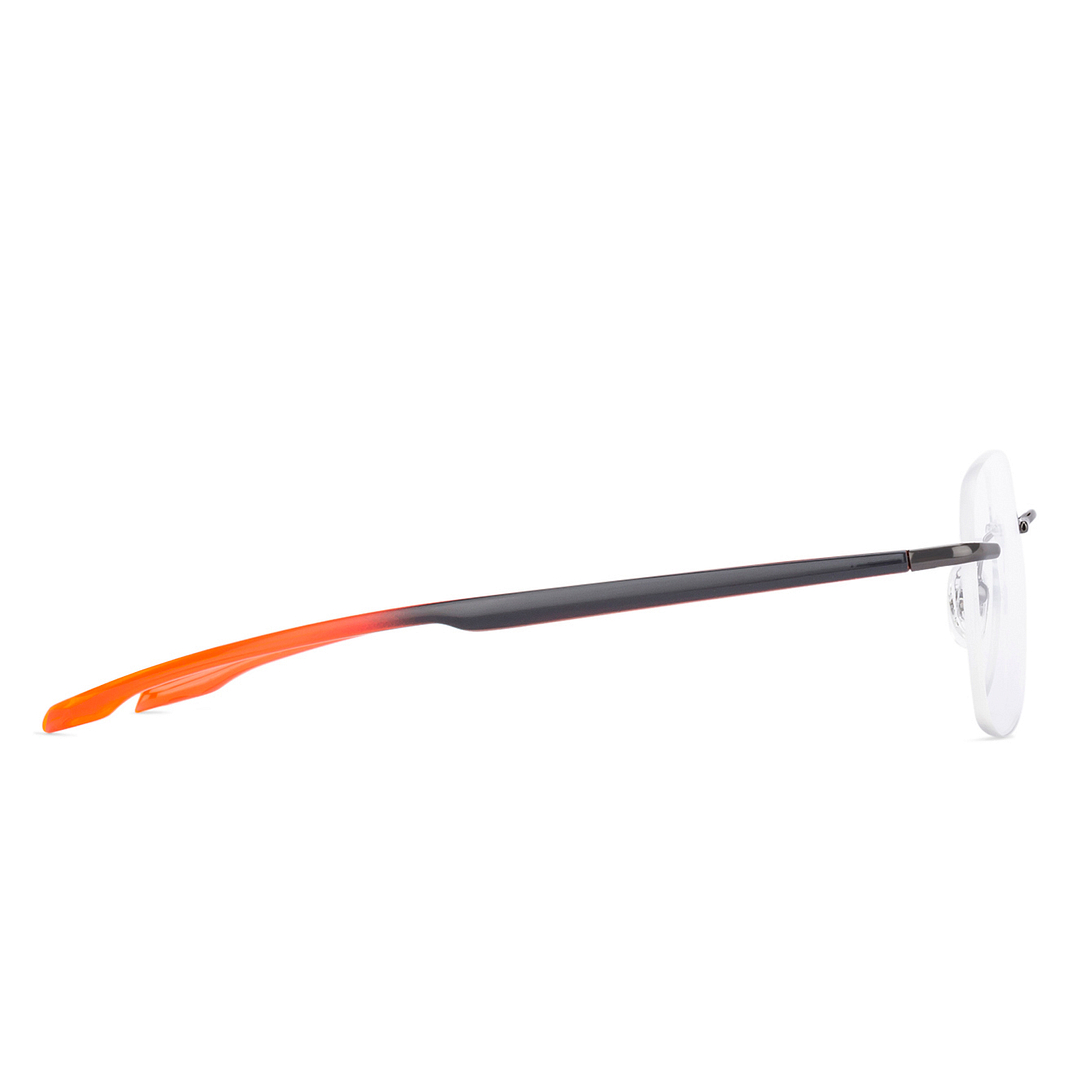 Lenskart Air Online Black Rimless Aviator left side