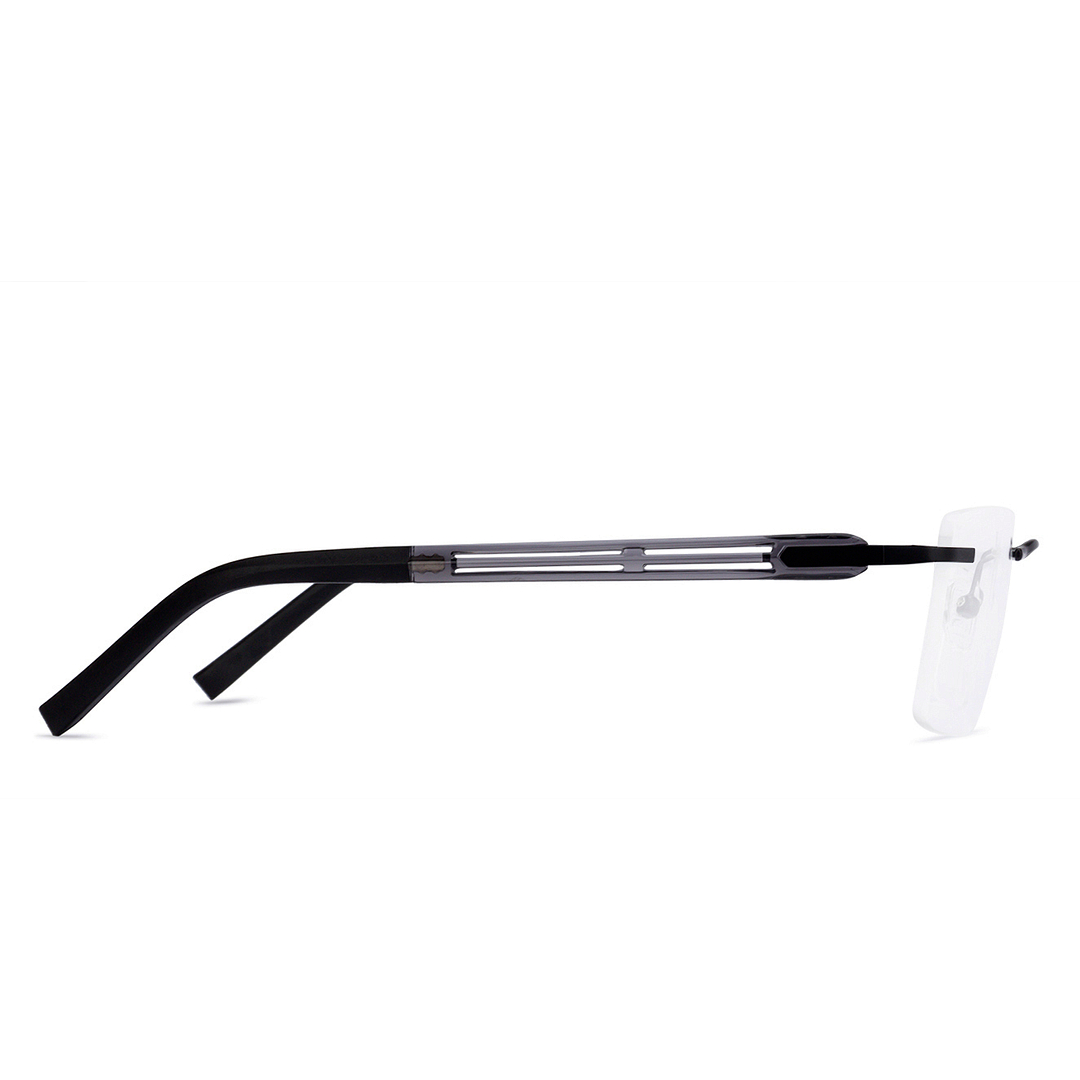 Lenskart Air Online Black Rimless Rectangle left side