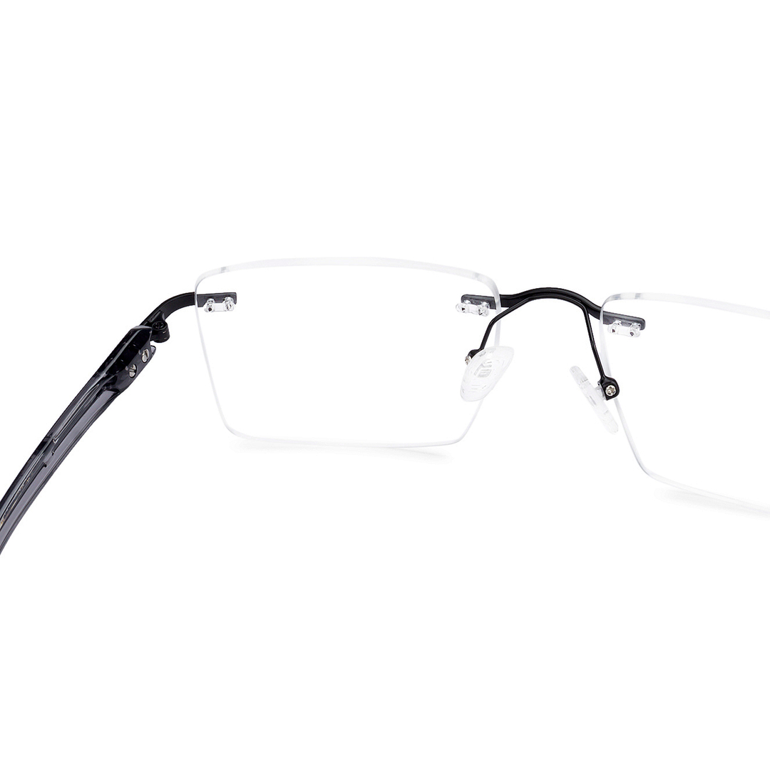 Lenskart Air Online Black Rimless Rectangle right side