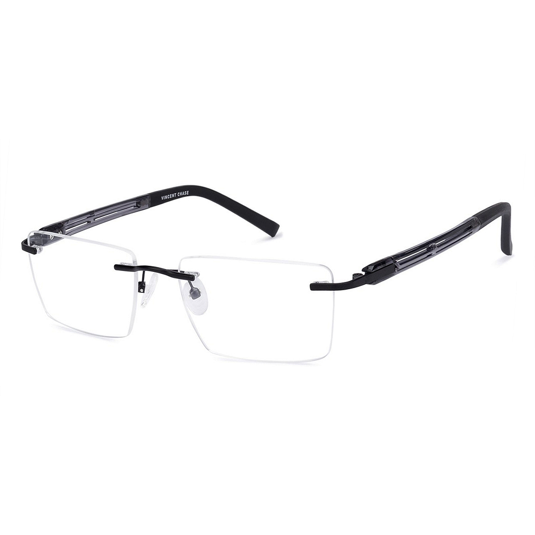 Lenskart Air Online Black Rimless Rectangle right side