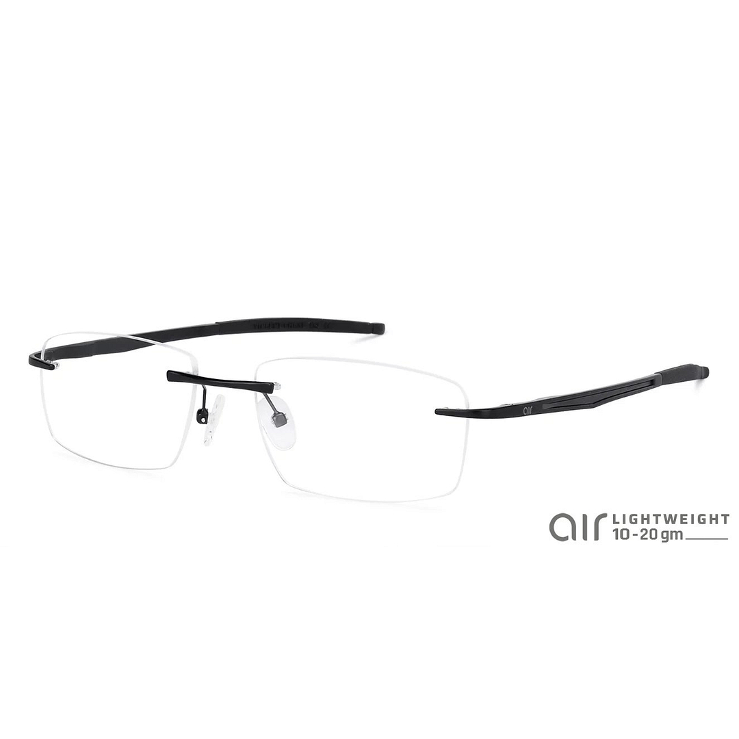 Lenskart Air Online Black Rimless Rectangle right side