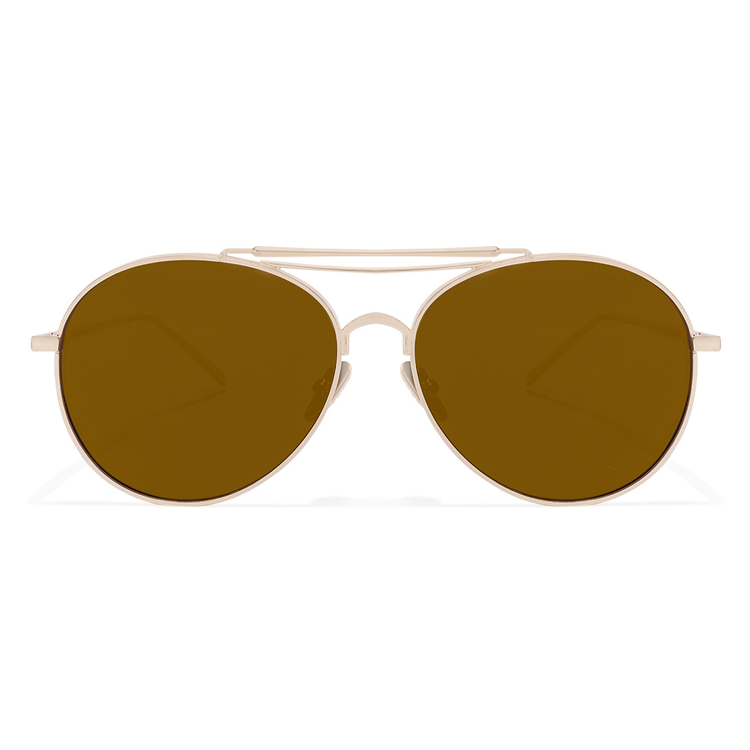 Vincent Chase Online Gold Full Rim Aviator left side
