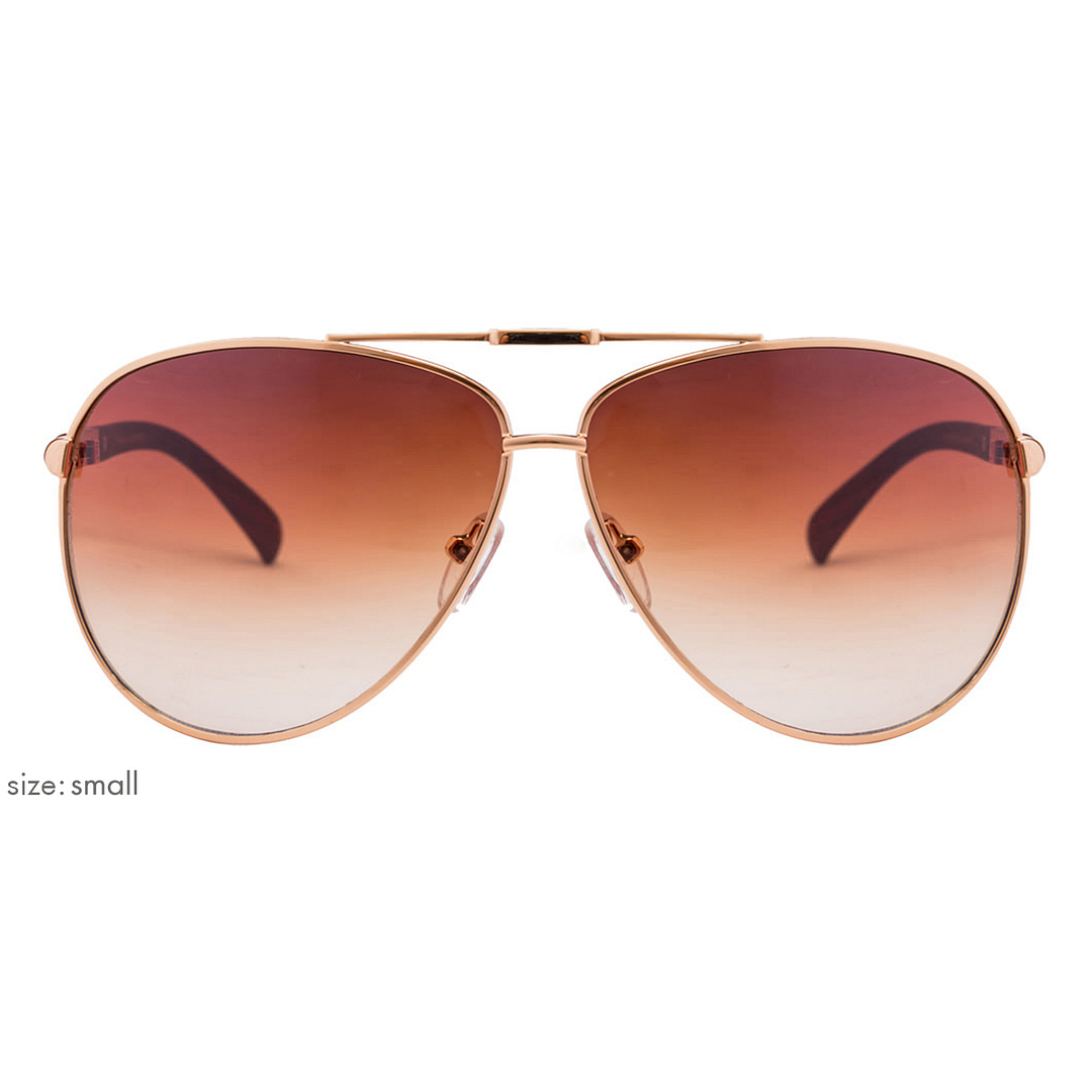 Vincent Chase Online Gold Full Rim Aviator left side