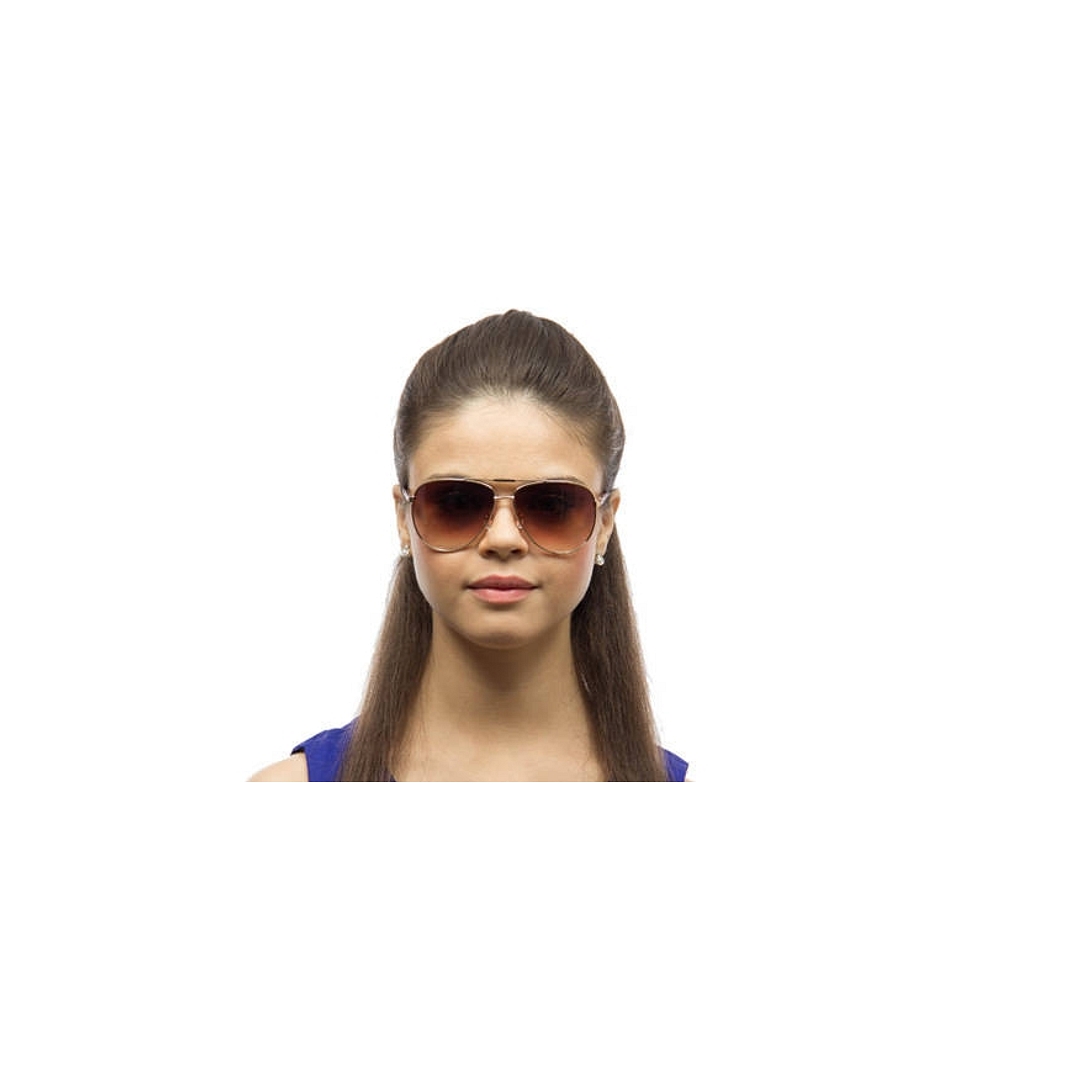 Vincent Chase Online Gold Full Rim Aviator left side