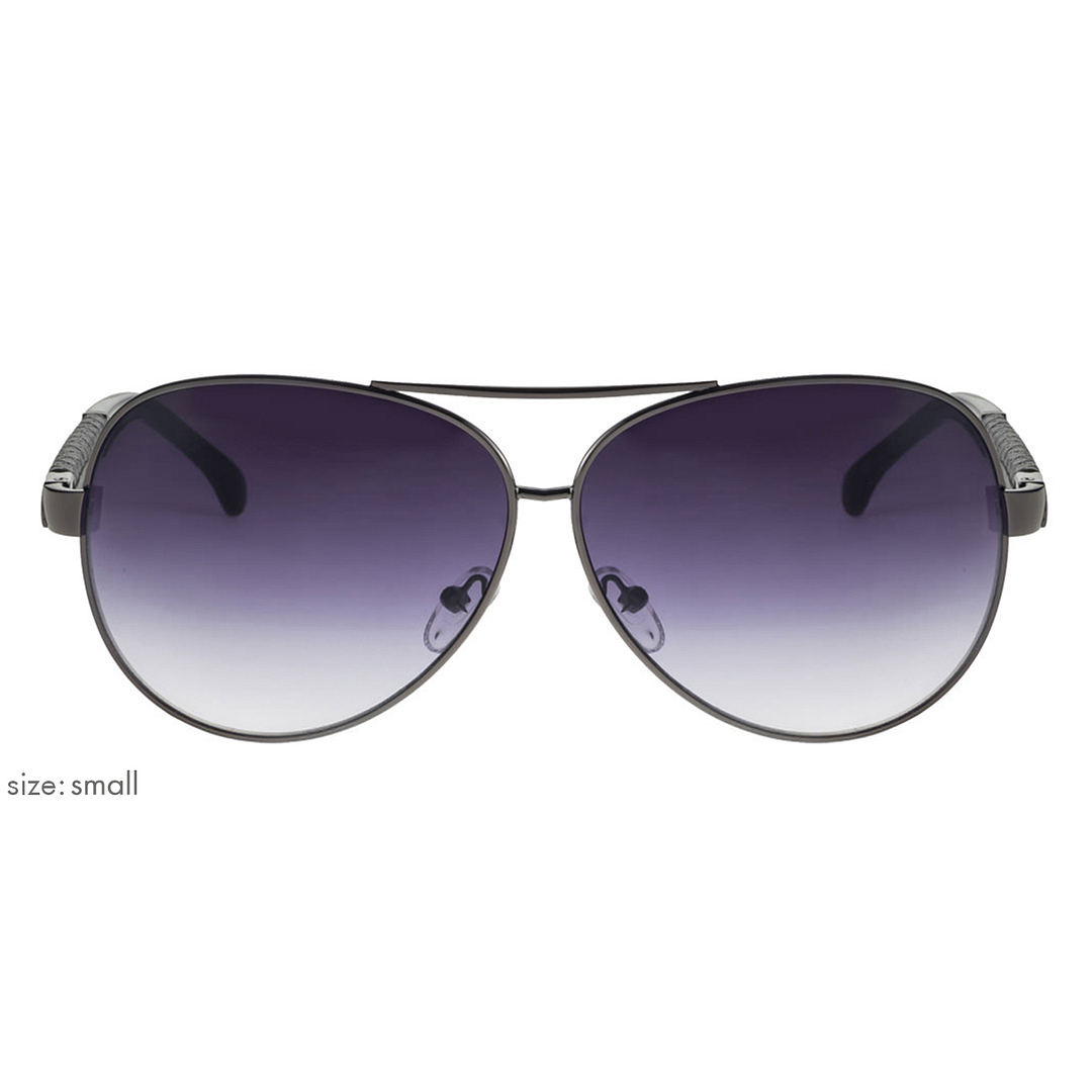 Vincent Chase Online Gunmetal Full Rim Aviator left side