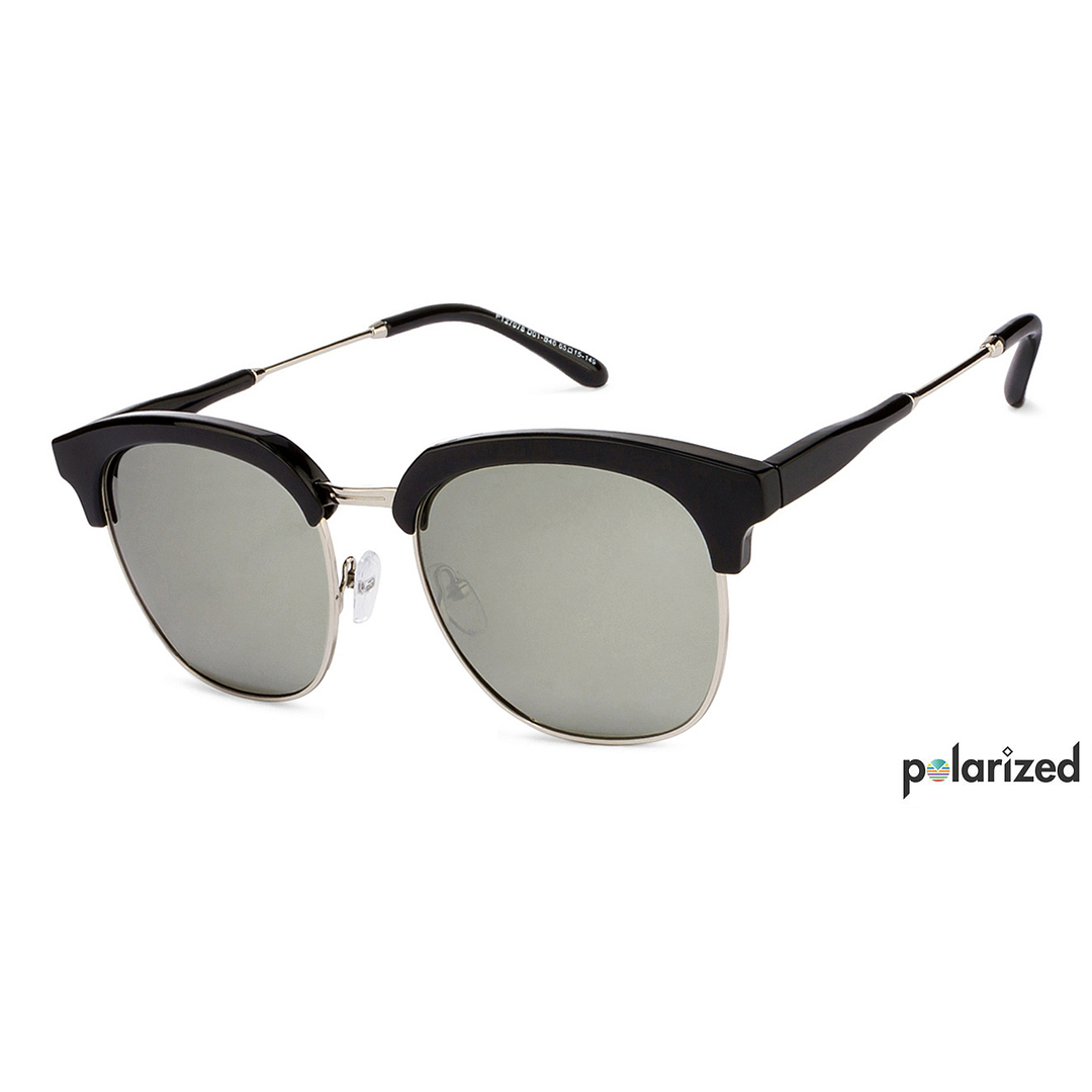 Vincent Chase Online Silver Full Rim Clubmaster left side