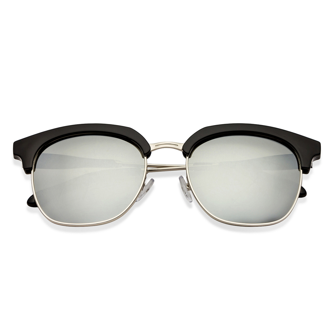 Vincent Chase Online Silver Full Rim Clubmaster left side