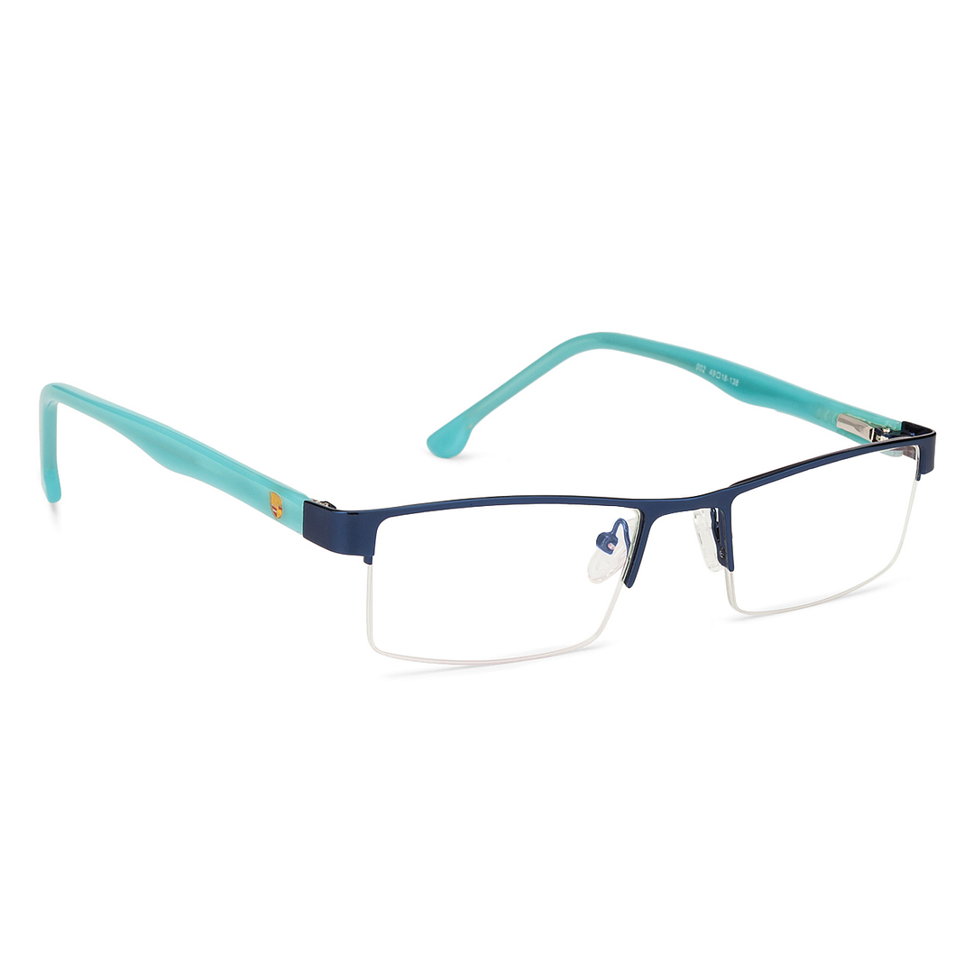Lenskart Lenskart TOI Special: Blue Sky Blue Half Rim Rectangle Lenskart TOI Special Owlers 002 -19 left side