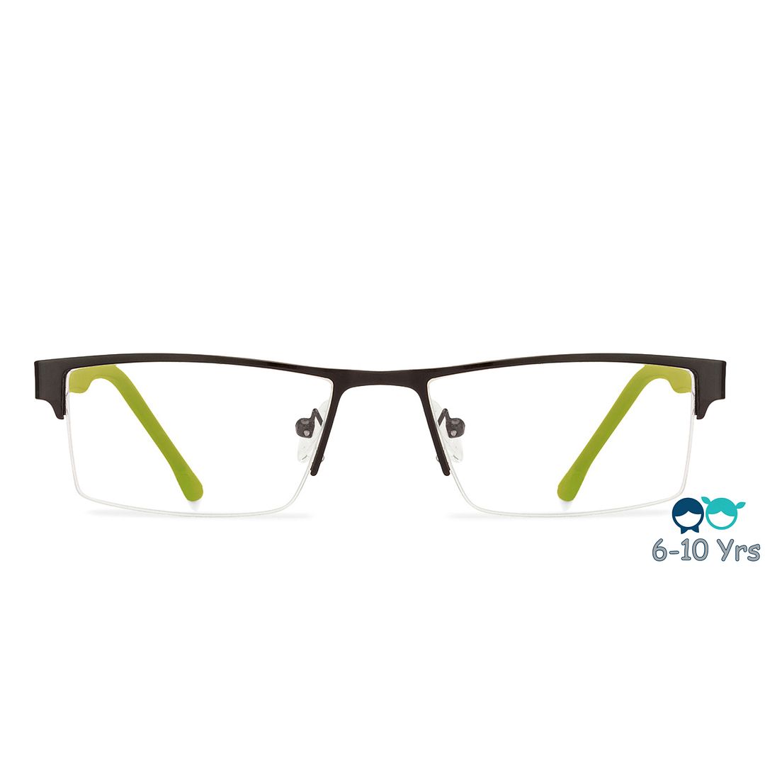 Vincent Chase Online Black Half Rim Rectangle left side