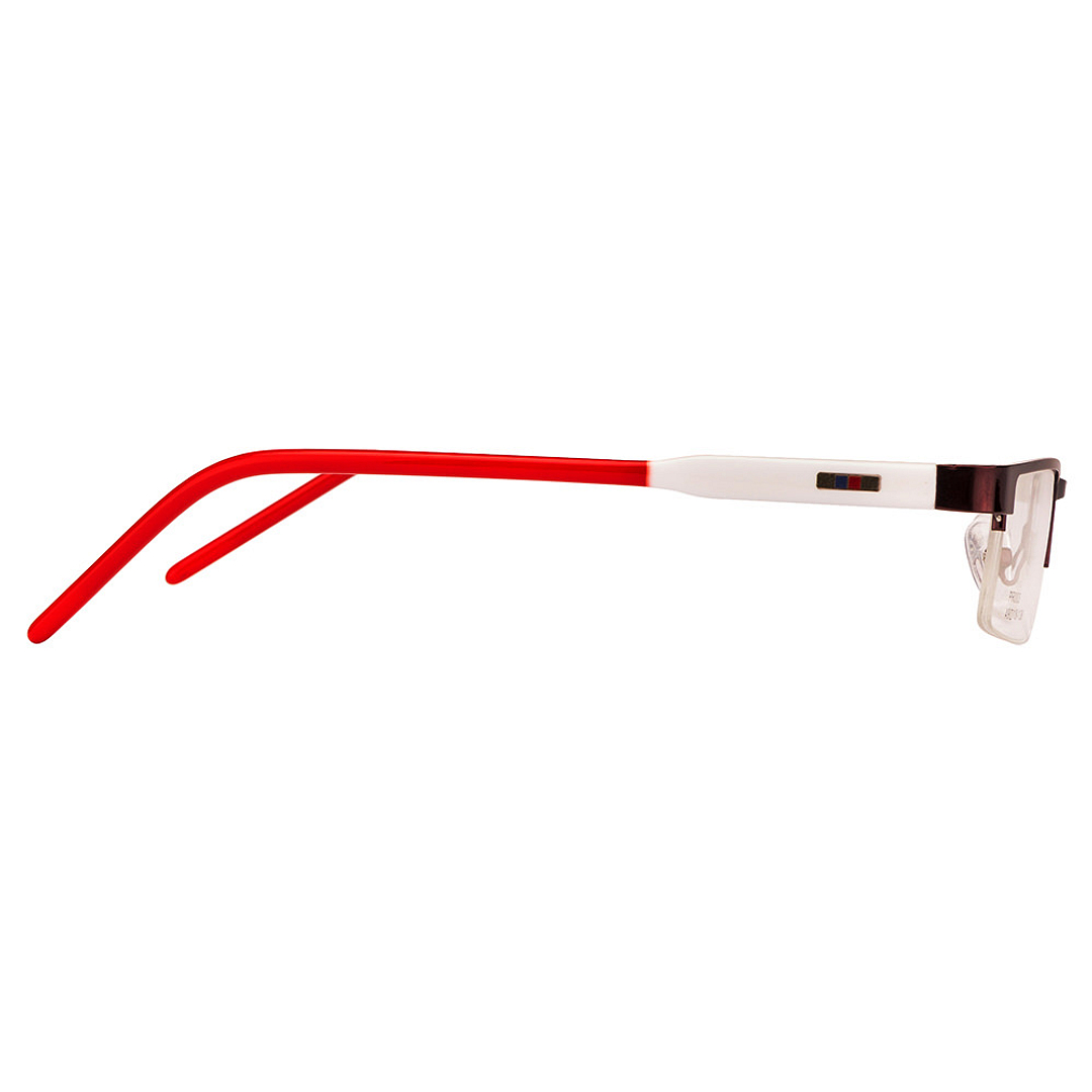 Vincent Chase Online Dark Brown Half Rim Rectangle left side
