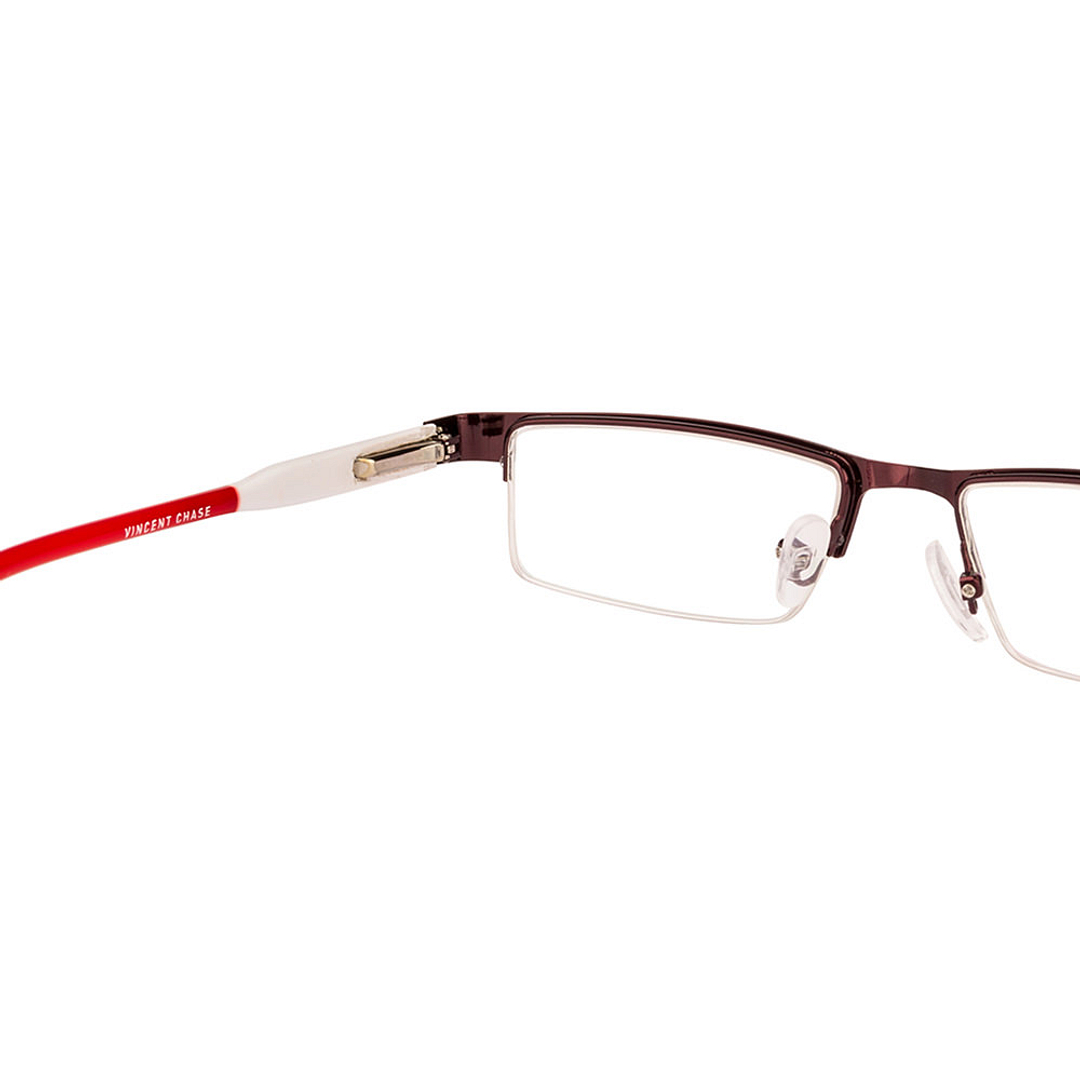 Vincent Chase Online Dark Brown Half Rim Rectangle right side