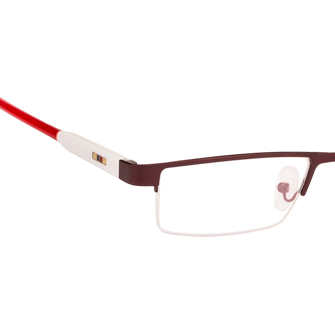 Vincent Chase Online Dark Brown Half Rim Rectangle left side