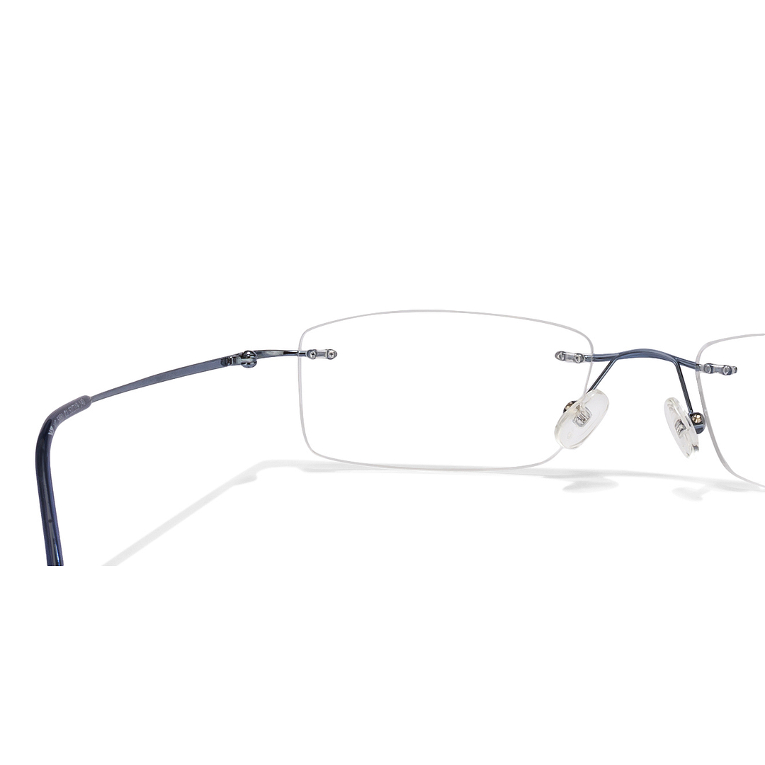 Vincent Chase Online Sky Blue Rimless Rectangle right side