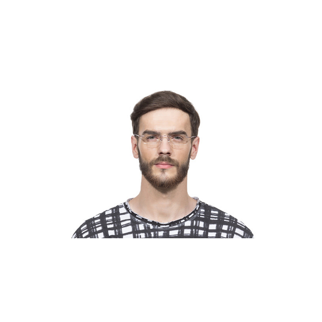 Vincent Chase Online Purple Rimless Rectangle left side