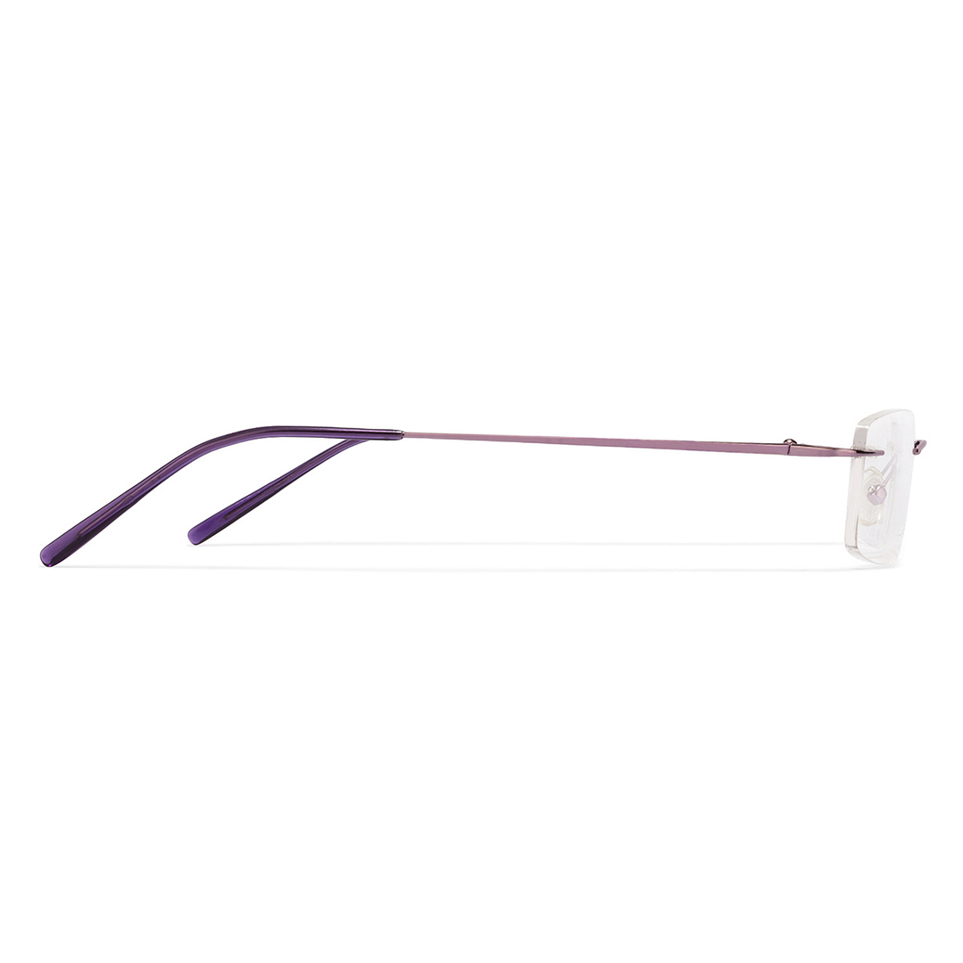 Vincent Chase Online Purple Rimless Rectangle right side