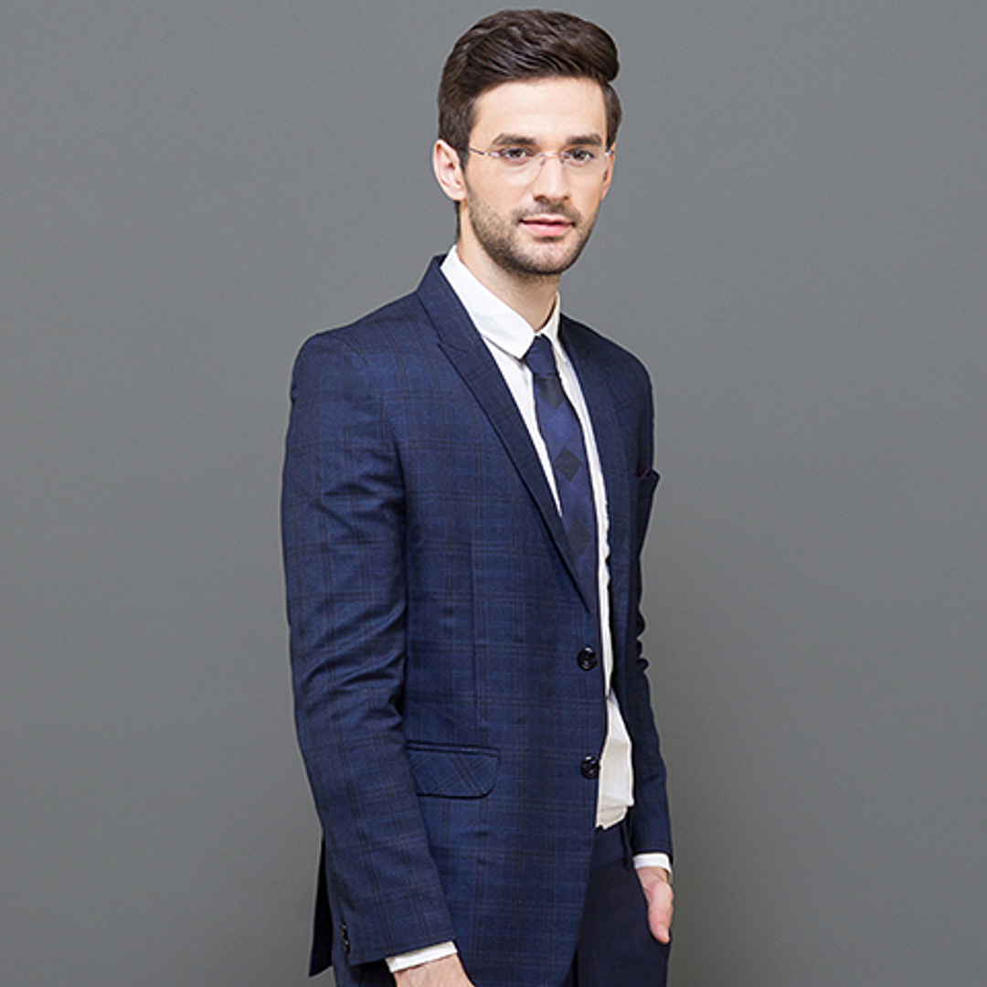 Vincent Chase Online Purple Rimless Rectangle right side