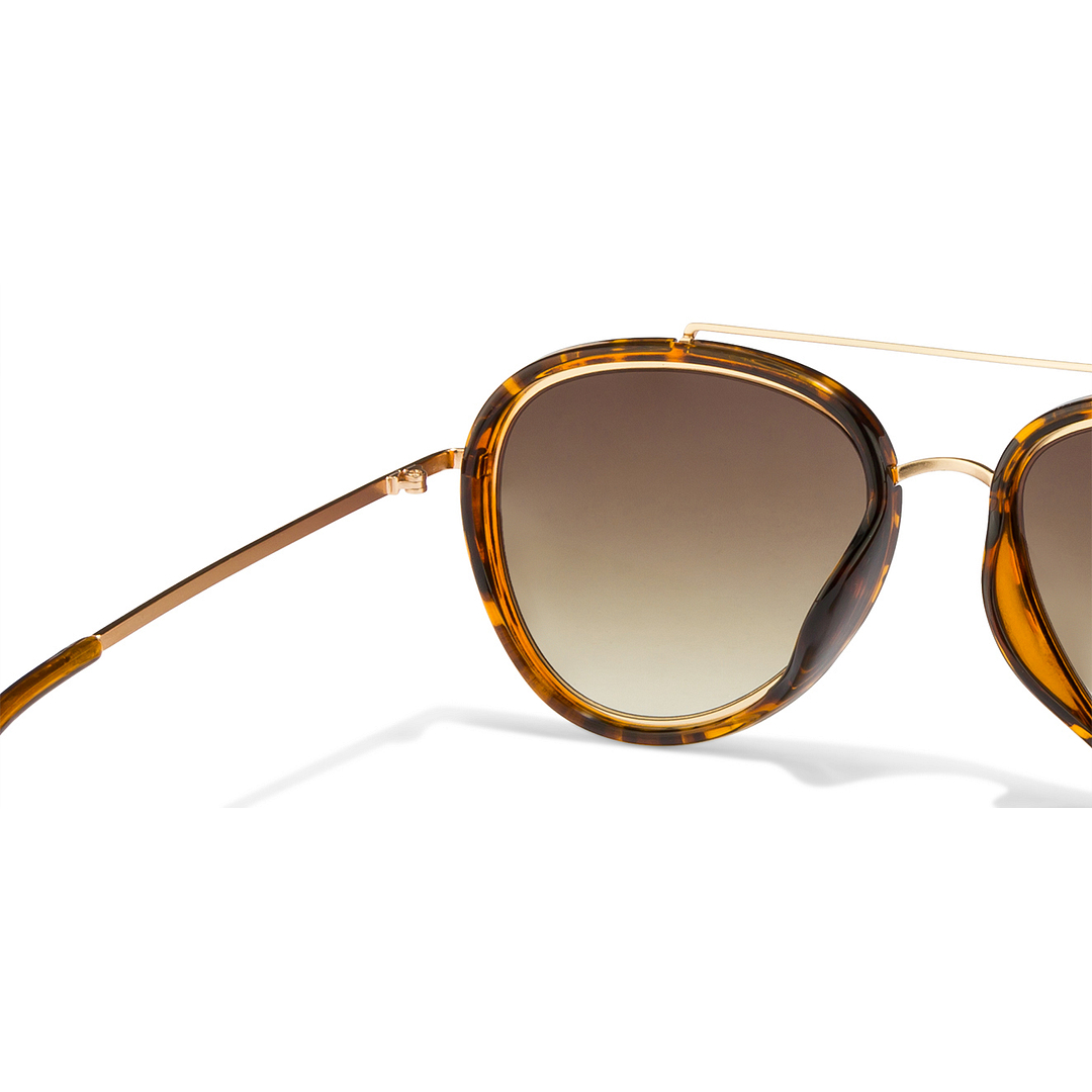 Vincent Chase Online Gold Full Rim Aviator left side