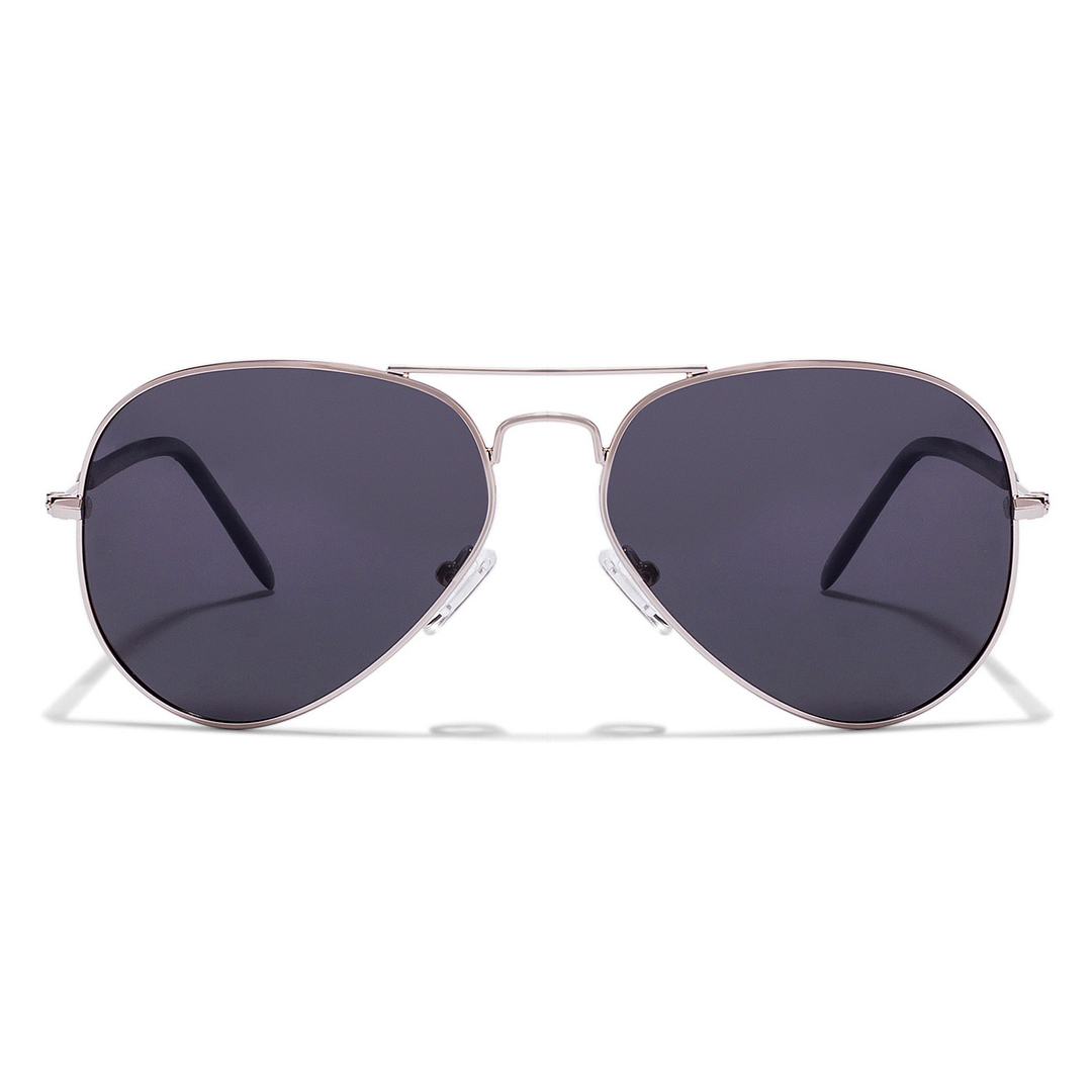 Vincent Chase Online Silver Full Rim Aviator left side