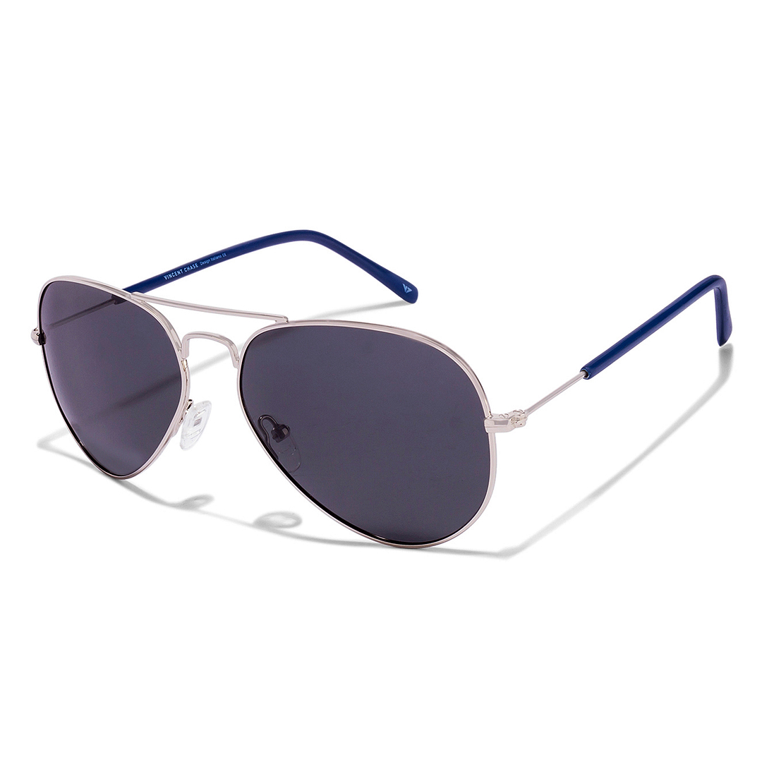 Vincent Chase Online Silver Full Rim Aviator right side