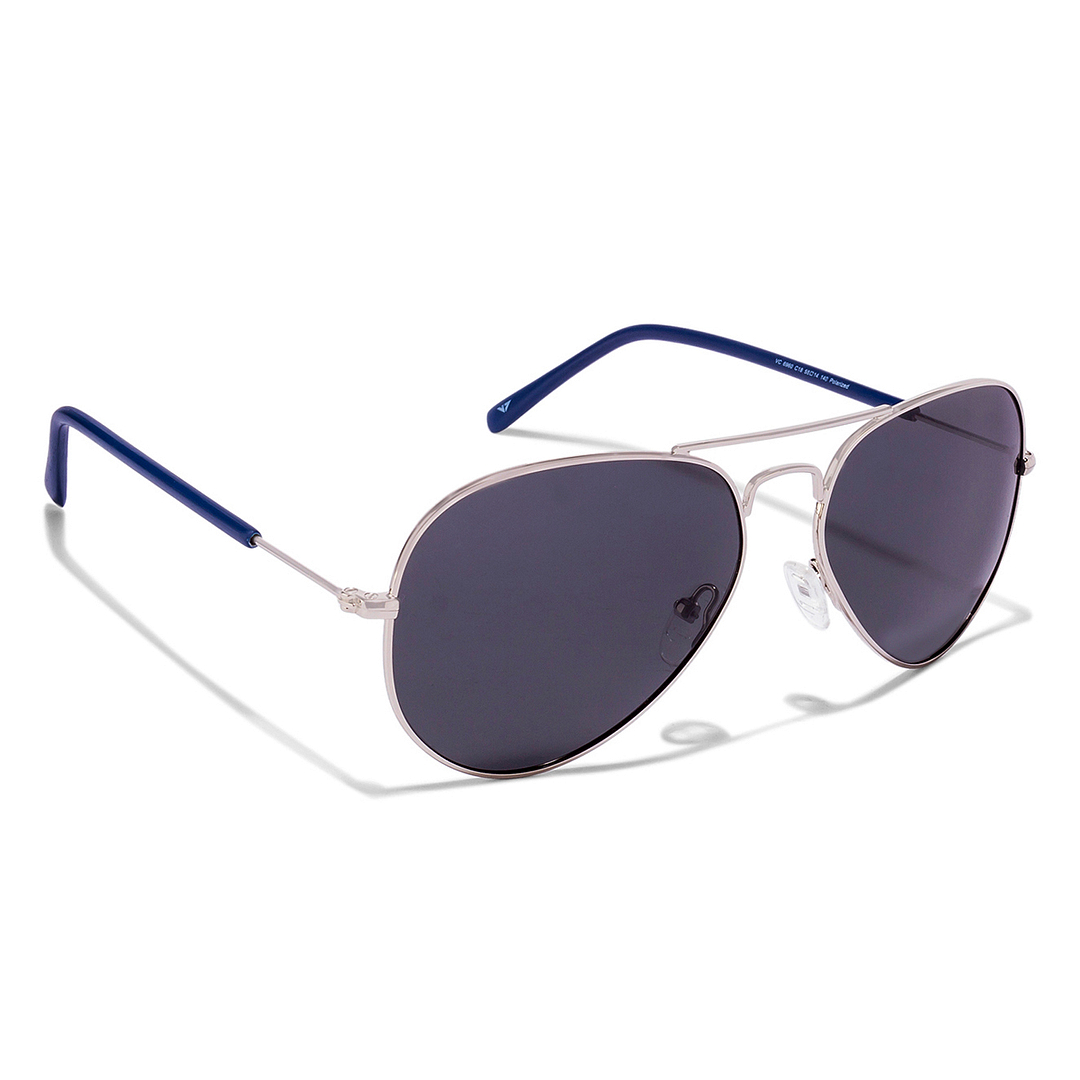 Vincent Chase Online Silver Full Rim Aviator left side