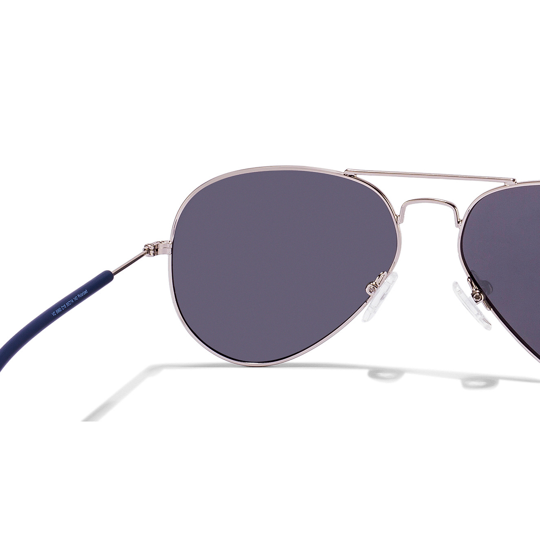 Vincent Chase Online Silver Full Rim Aviator left side