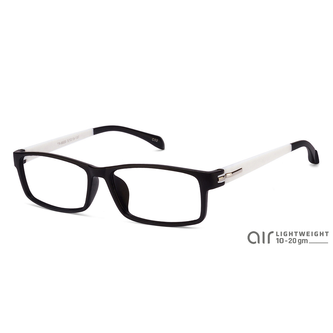 Lenskart Lenskart TOI Special: Lenskart Air: Black White Full Rim Rectangle Lenskart TOI Special OTHERS TR-9020-02 right side