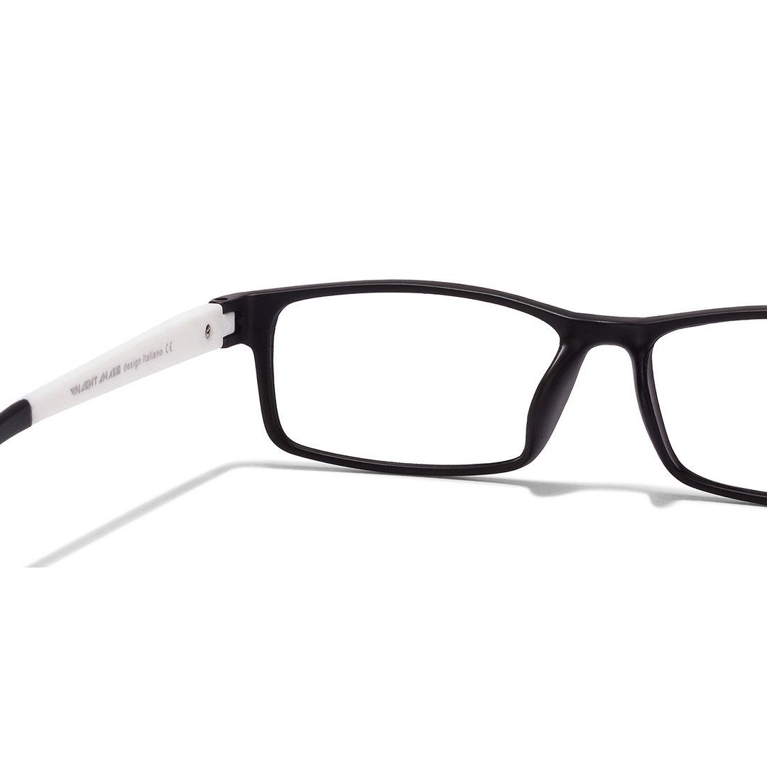 Lenskart Lenskart TOI Special: Lenskart Air: Black White Full Rim Rectangle Lenskart TOI Special OTHERS TR-9020-02 left side