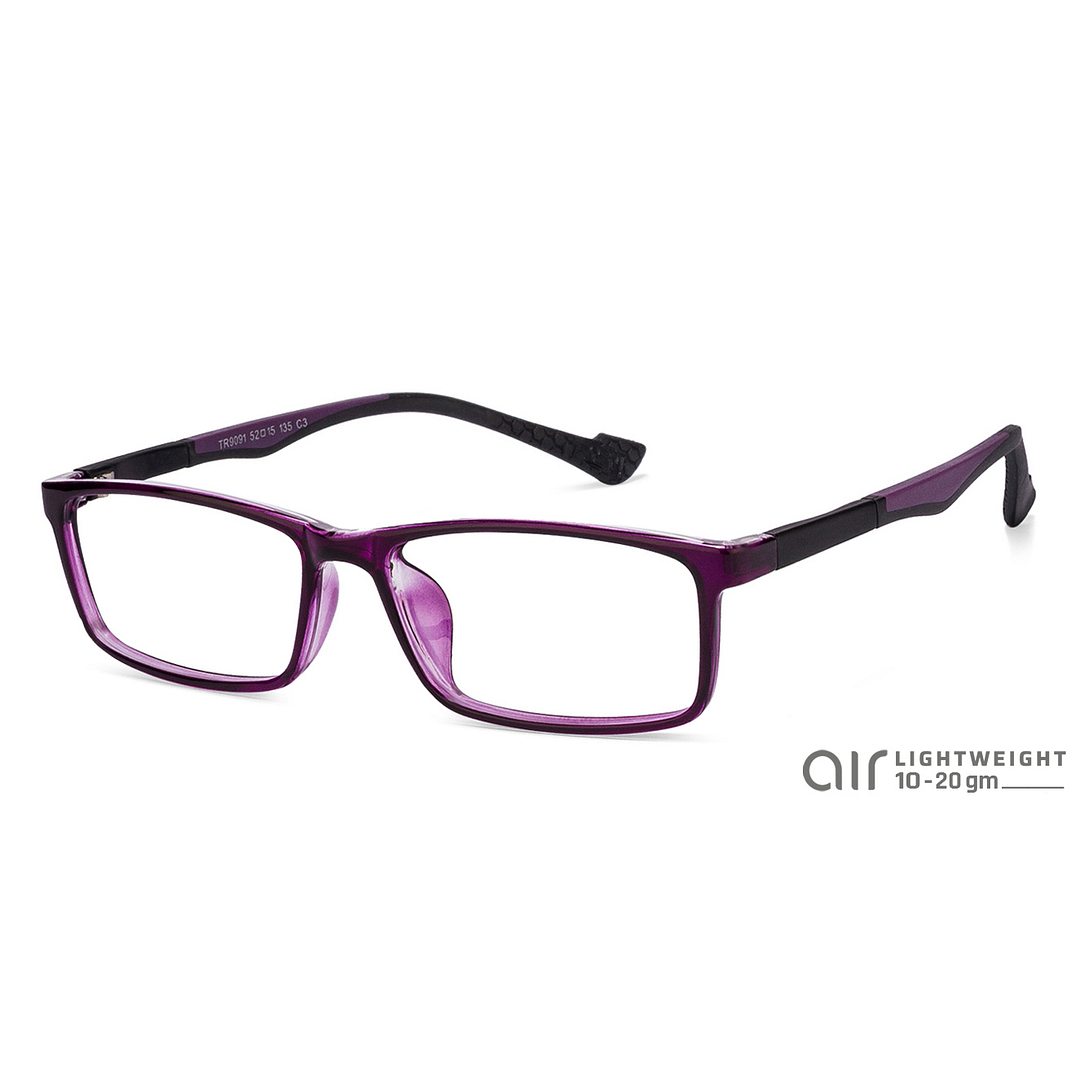 Lenskart Air Online Purple Transparent Full Rim Rectangle right side