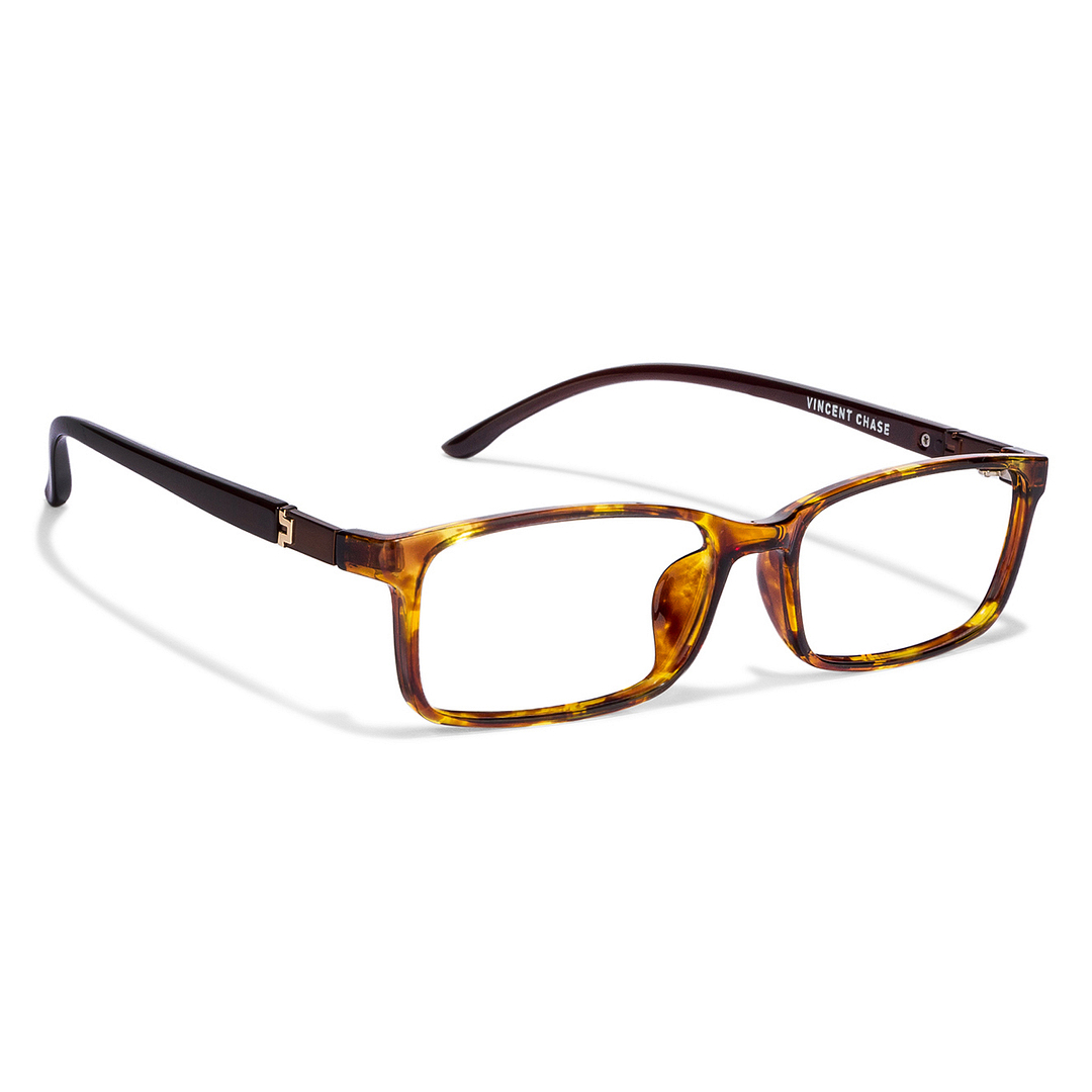 Lenskart Air Online Brown Transparent Full Rim Rectangle left side