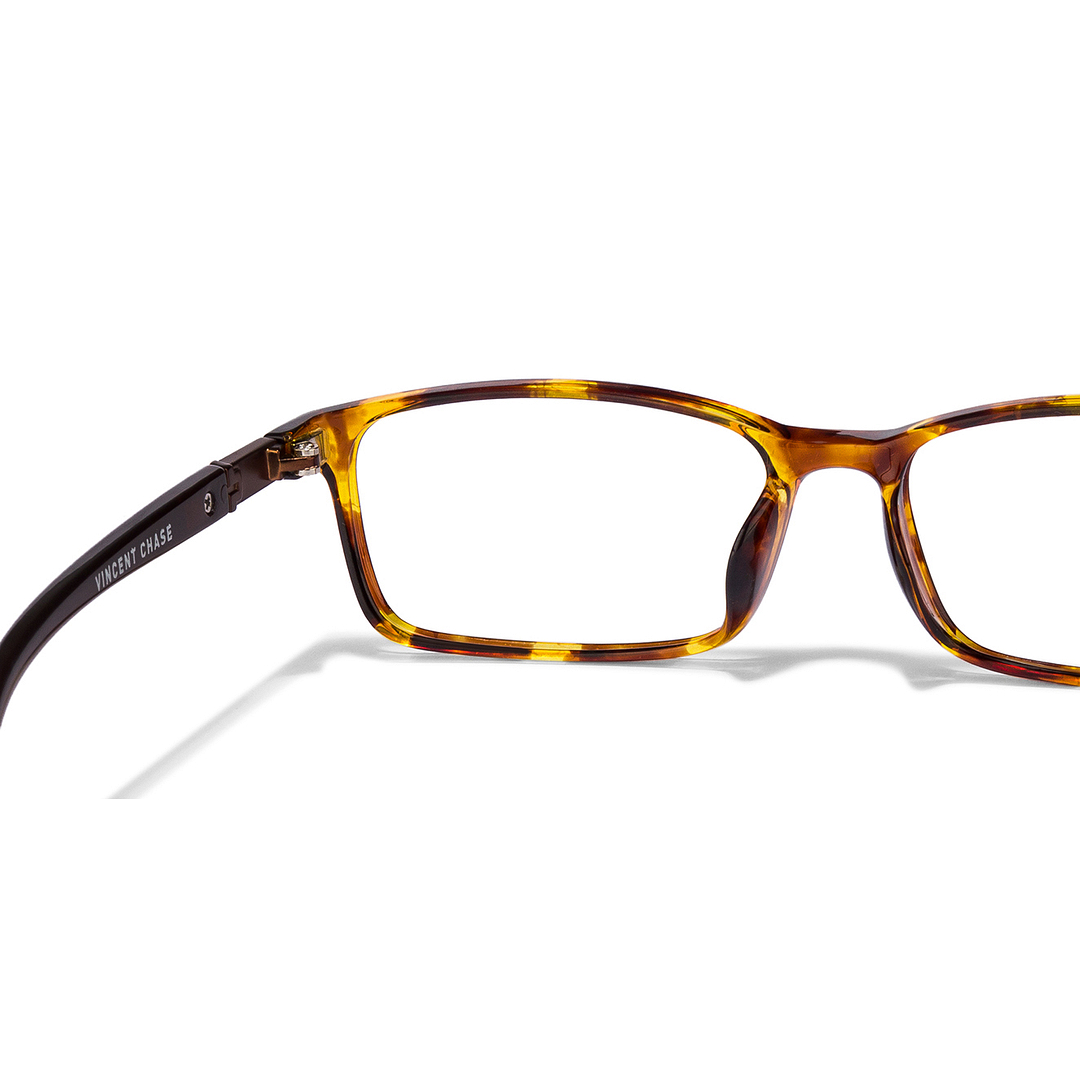 Lenskart Air Online Brown Transparent Full Rim Rectangle left side