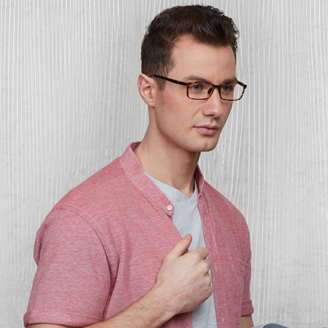 Lenskart Air Online Brown Transparent Full Rim Rectangle right side