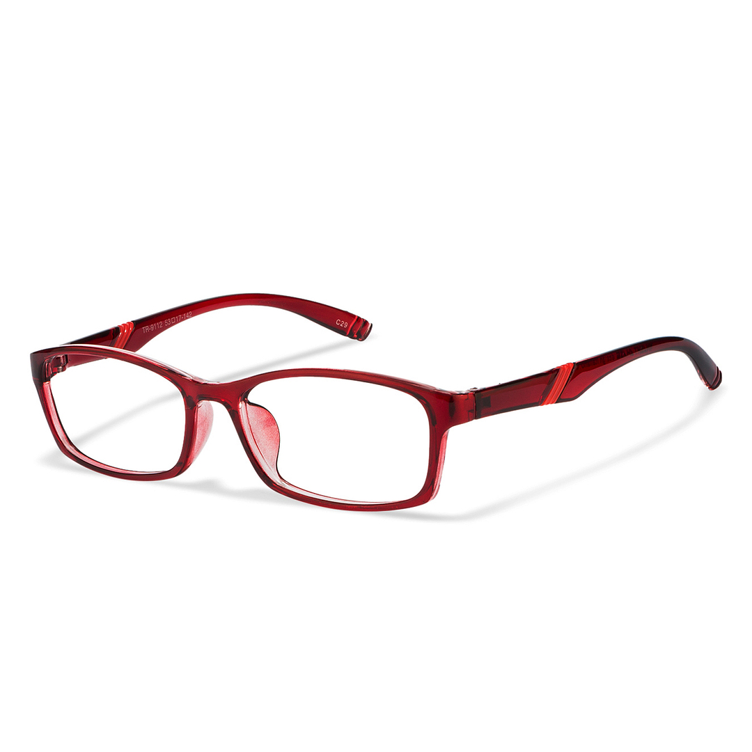 Lenskart Lenskart TOI Special: Maroon Transparent Full Rim Rectangle Lenskart TOI Special OTHERS TR-9112-C29 right side