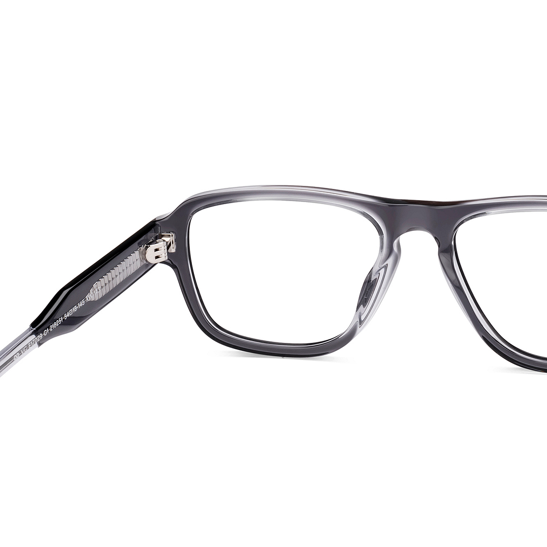 Vincent Chase Gray Transparent Full Rim Geometric right side